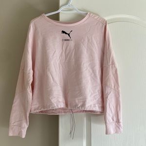 Puma sweatshirt, cropped with draw strings